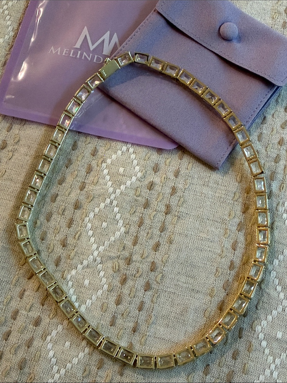 MELINDA is MARIA | Grand Slam Tennis 16” Necklace - Gold - Picture 4 of 9